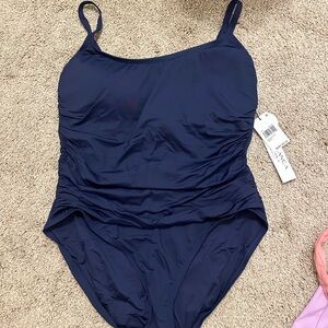 La Blanca Navy One Piece Swimsuit